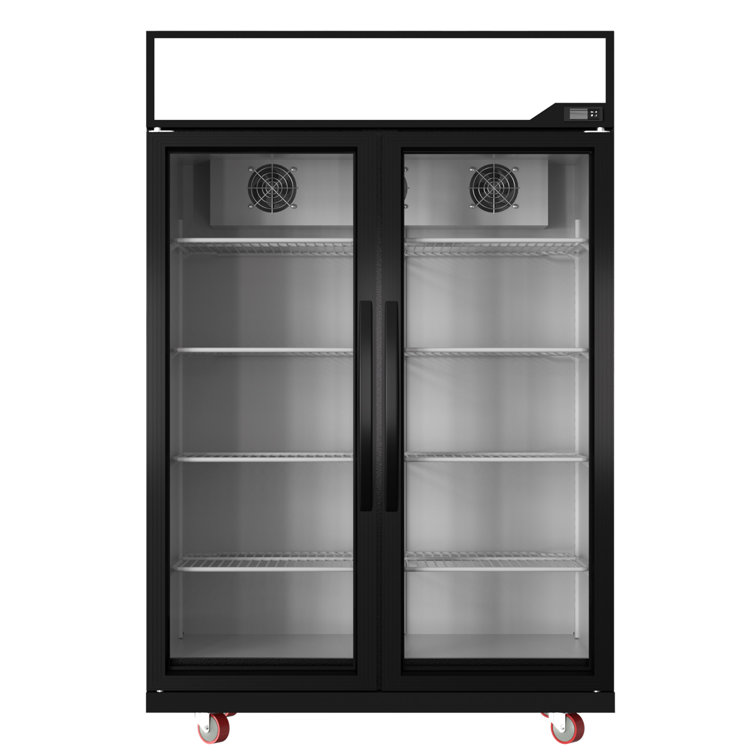 KICHKING 48'' Commercial Merchandising Refrigerator, 38 Cu.ft Display  Fridge with Glass Door